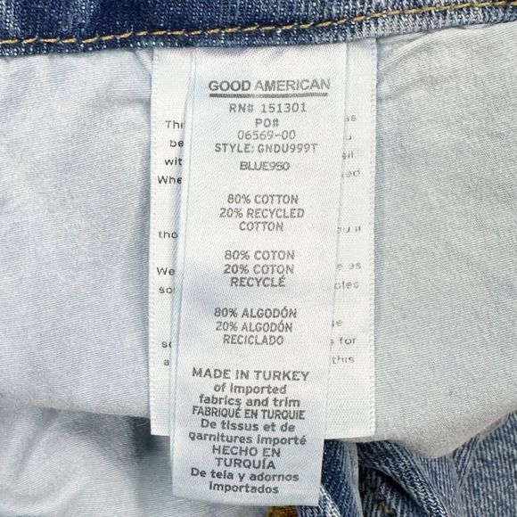 Good American Good 90’s Duster Straight Leg Jeans GNDU999T BLUE950 - Size 8/29 - Picture 8 of 8
